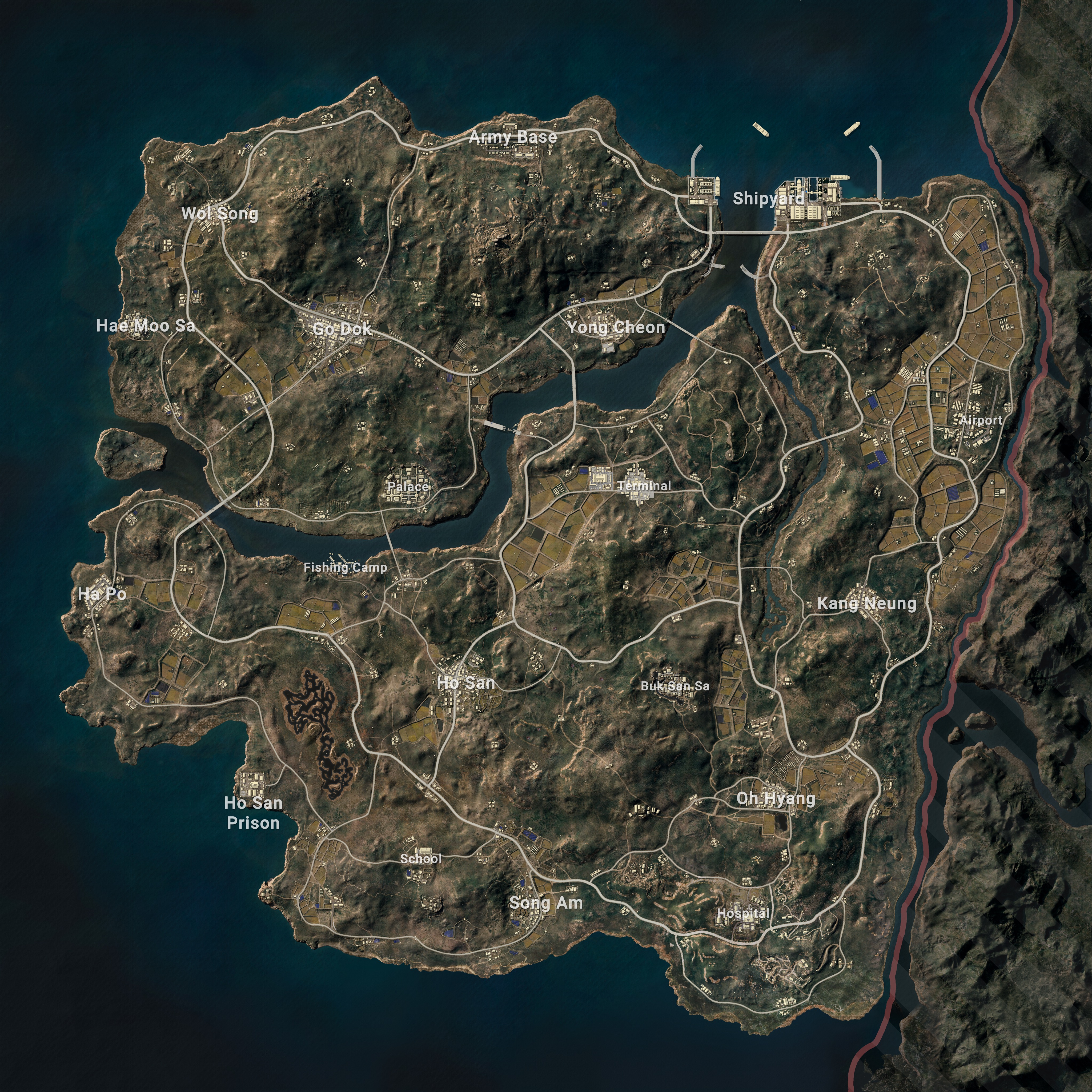 PUBG Taego map